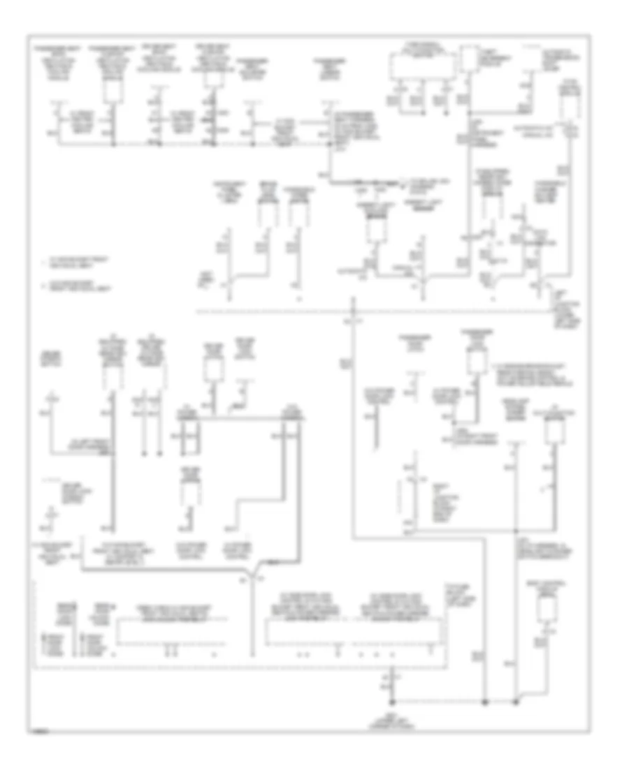 Ground Distribution Wiring Diagram (4 of 6) for GMC Sierra 2500 HD WT 2014