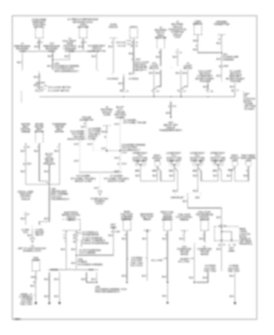 Ground Distribution Wiring Diagram (5 of 6) for GMC Sierra 2500 HD WT 2014