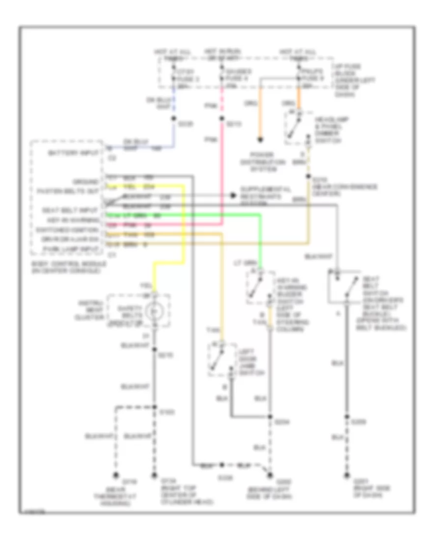 Warning System Wiring Diagrams Luxury  Performance for GMC Suburban K1999 1500