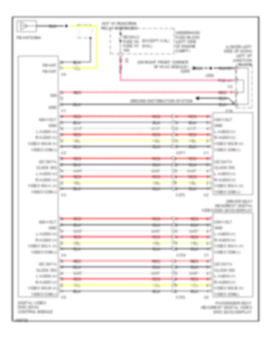 Video System Wiring Diagram for GMC Sierra HD Denali 2014 3500