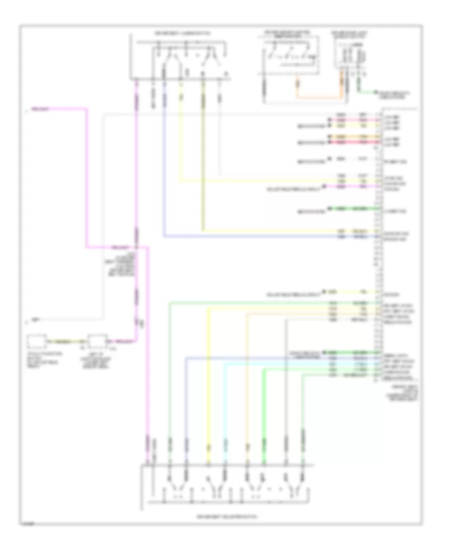 Drivers Memory Seat Wiring Diagram (2 of 2) for GMC Sierra 3500 HD Denali 2014