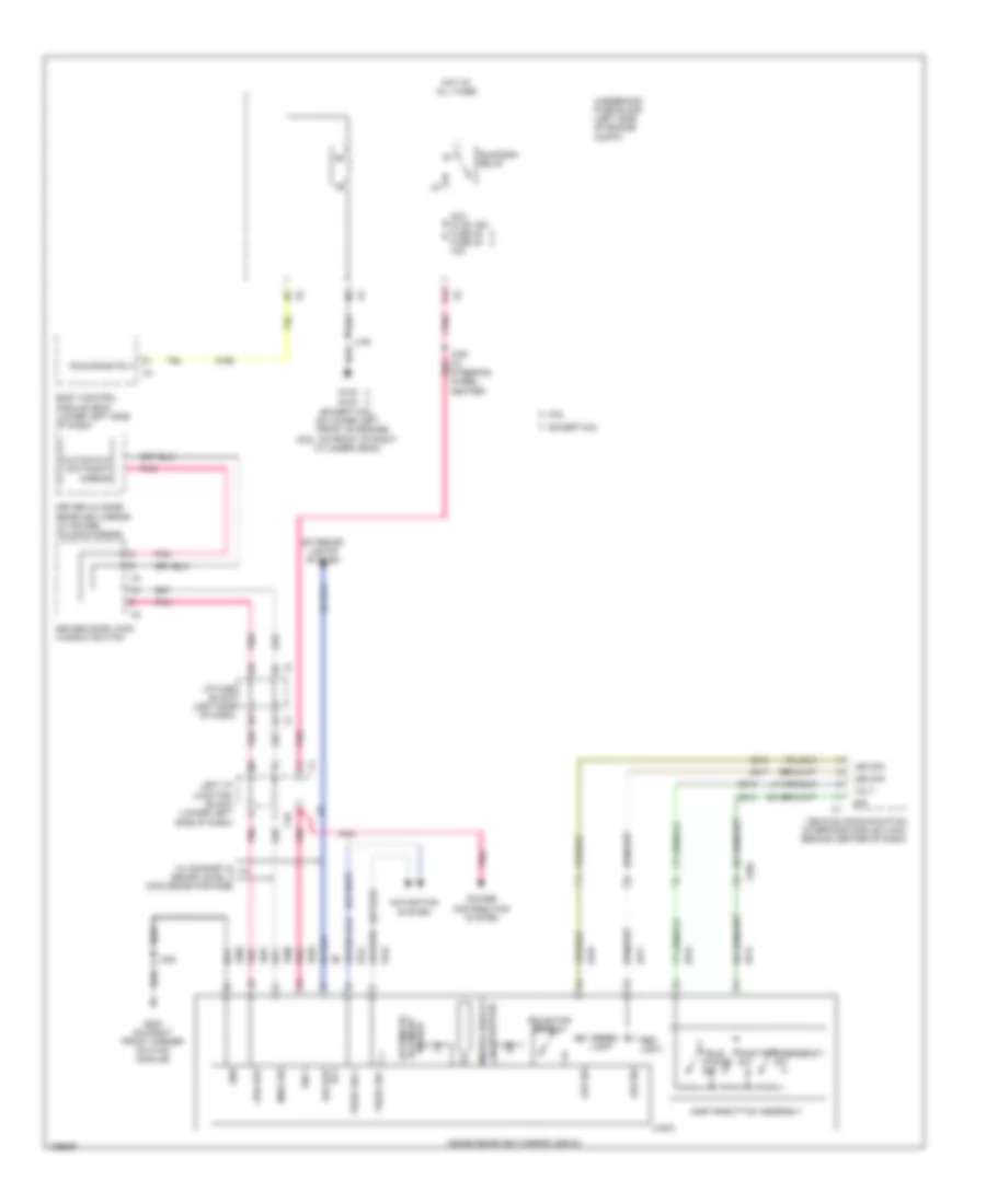 Electrochromic Mirror Wiring Diagram for GMC Sierra HD Denali 2014 3500