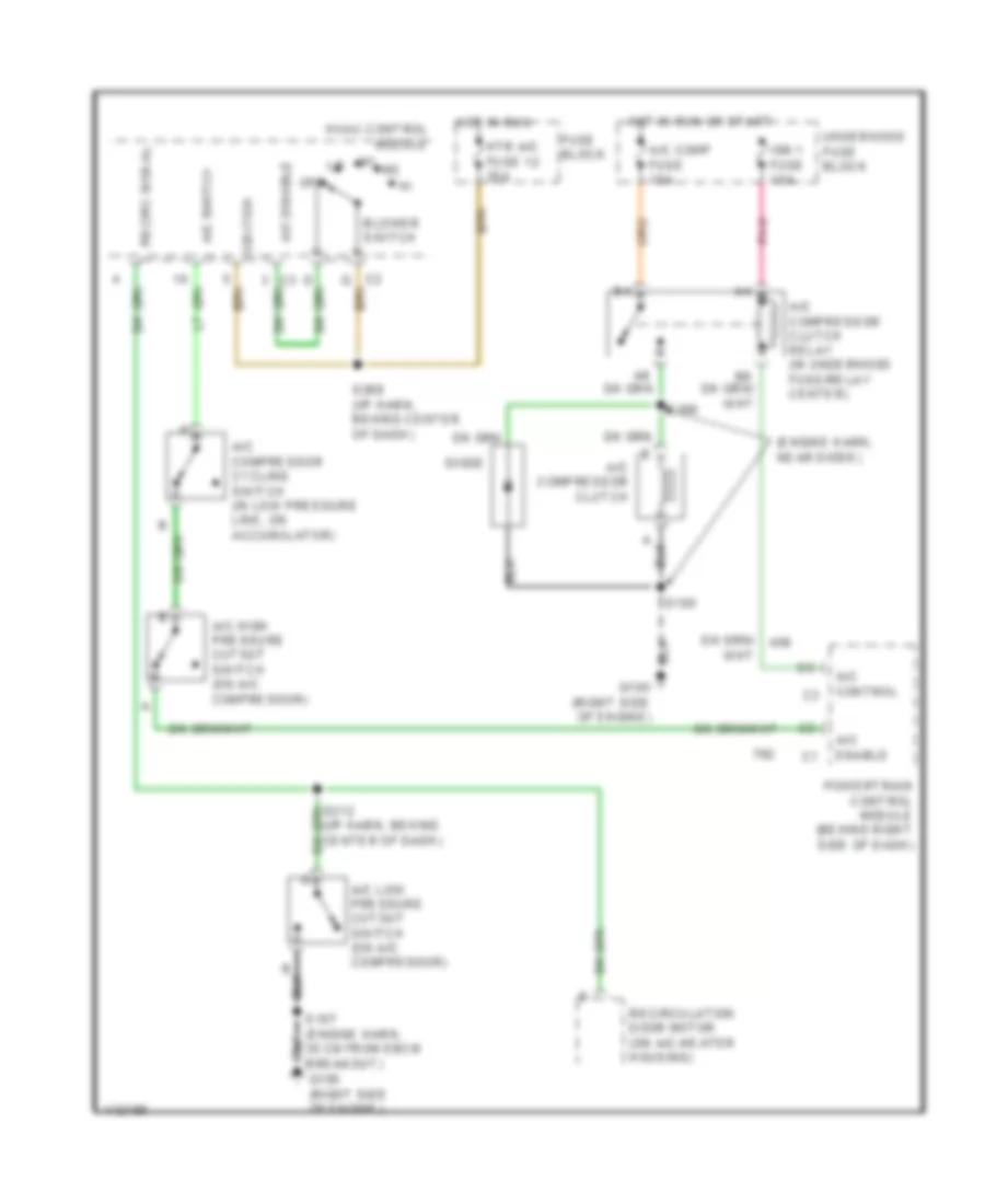 6 5L VIN F Compressor Wiring Diagram for GMC Suburban K1999 2500