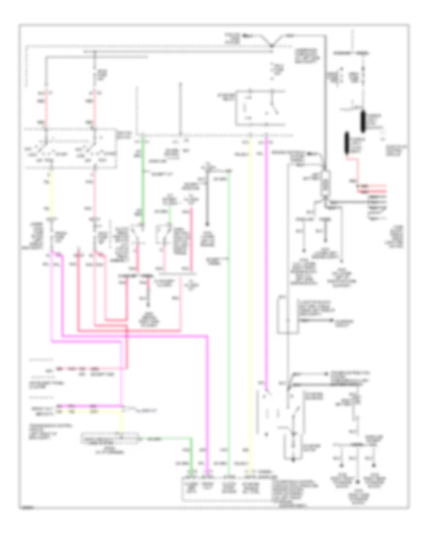 Starting Wiring Diagram, Except Hybrid for GMC Sierra Classic 2500 HD 2007