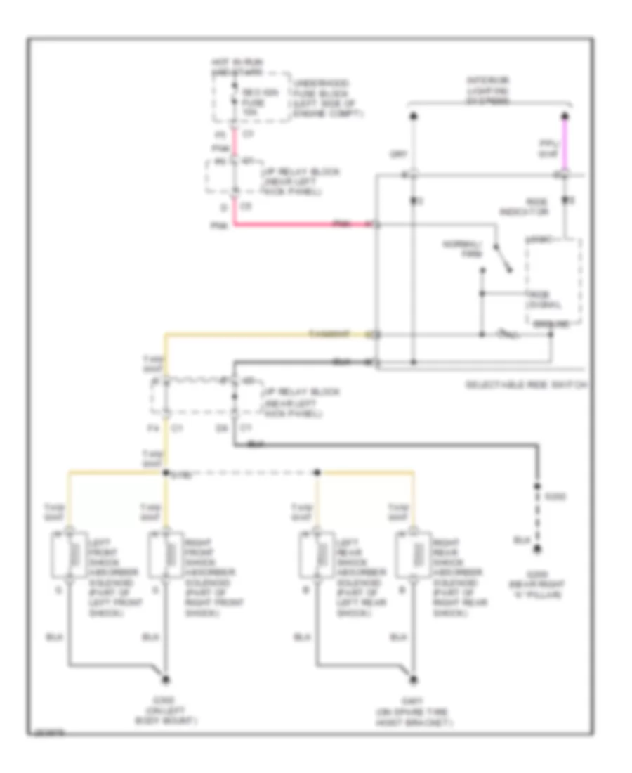 Electronic Suspension Wiring Diagram for GMC Sierra Classic 2500 HD 2007