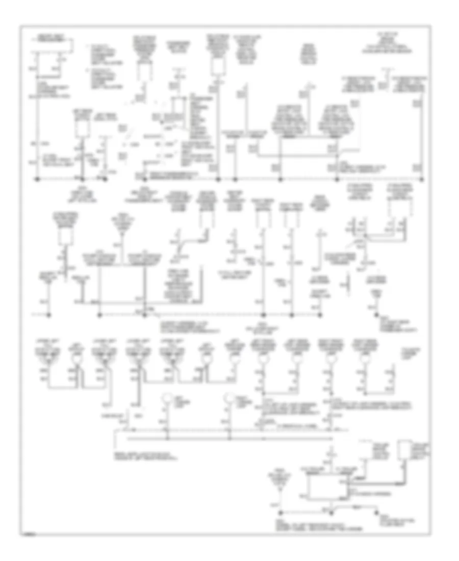 Ground Distribution Wiring Diagram 6 of 6 for GMC Sierra HD SLE 2014 3500