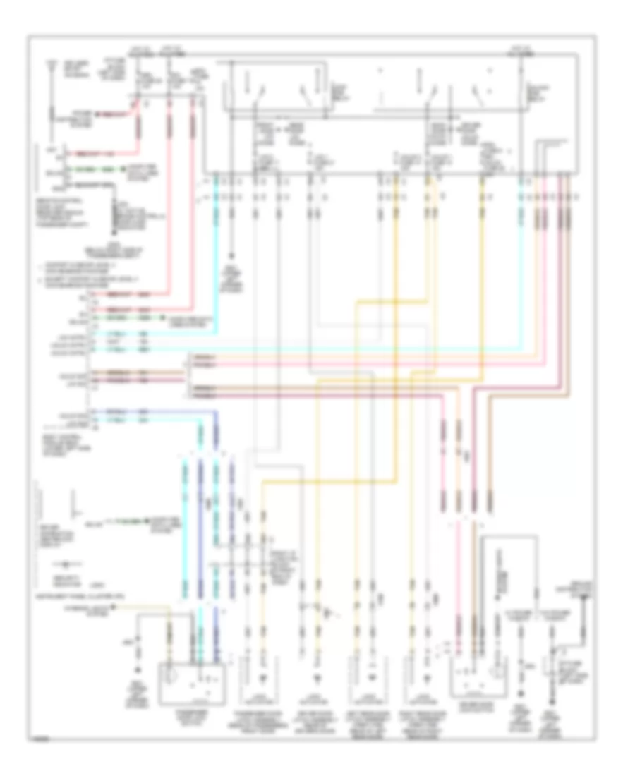 Power Door Locks Wiring Diagram with Bucket Seats  Power Mirrors for GMC Sierra HD SLT 2014 3500