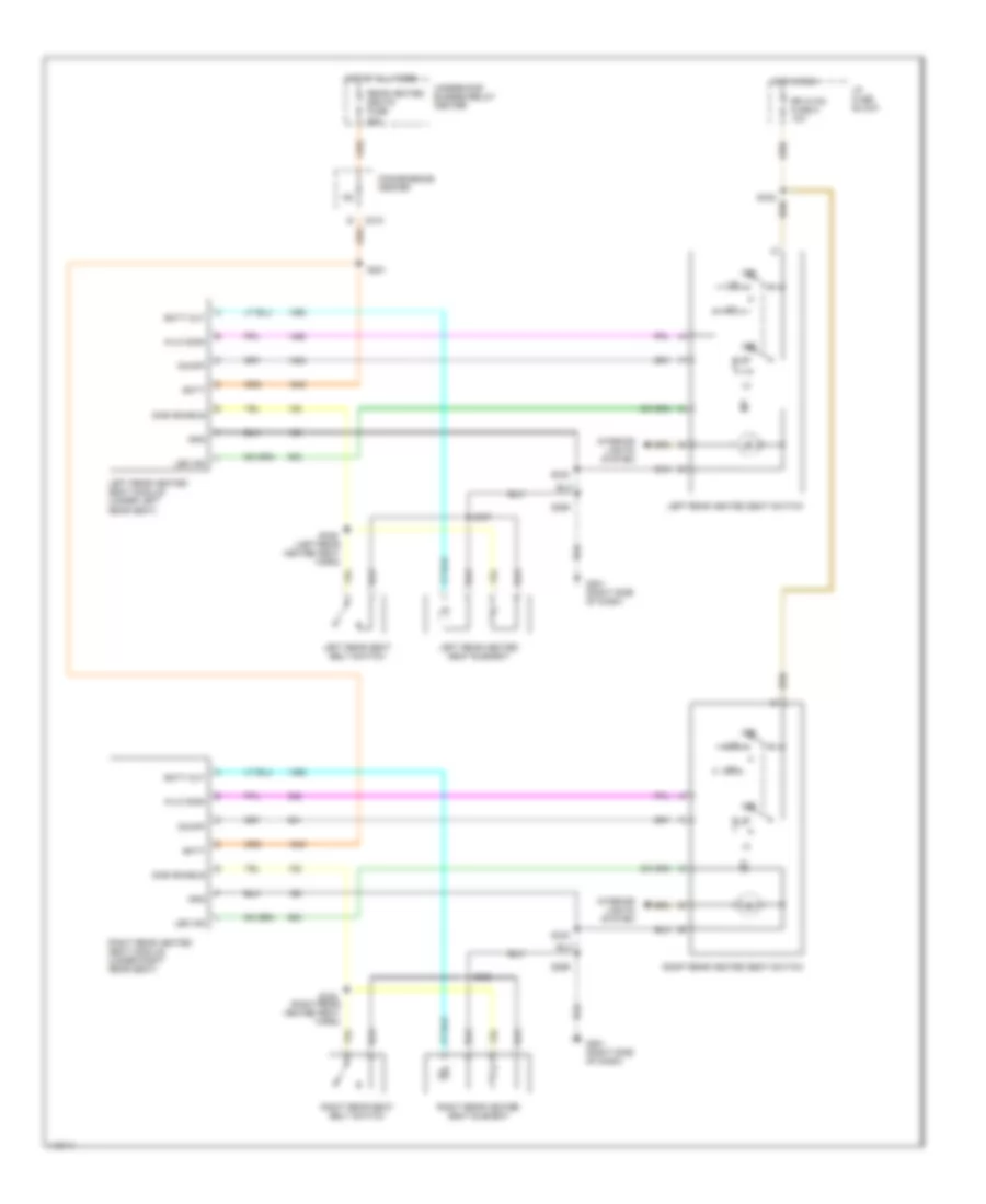 Rear Seat Heater Wiring Diagram High Option Content for GMC Yukon 1999
