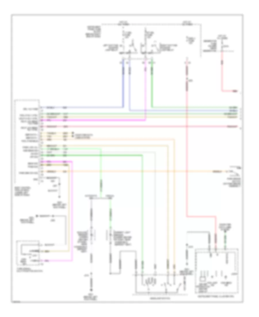 Headlamps Wiring Diagram, with HID Projector Low Beam  Halogen Projector High Beam (1 of 2) for GMC Acadia Denali 2013