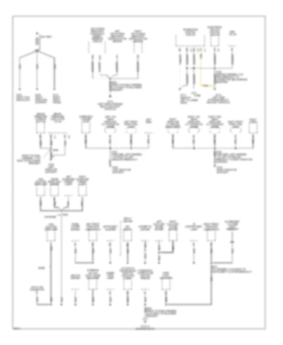 2 2L VIN 4 Ground Distribution Wiring Diagram 1 of 2 for GMC Sonoma 1997