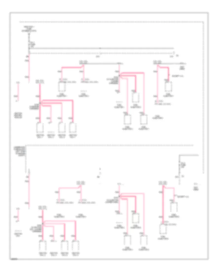 5 3L VIN B Power Distribution Wiring Diagram 4 of 6 for GMC Sierra Classic 2007 3500