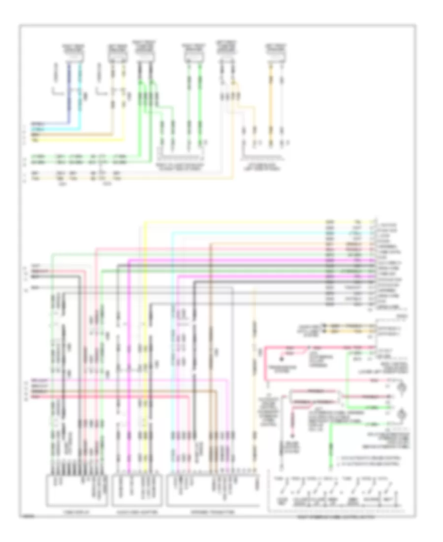 Navigation Wiring Diagram with UQA without UYS  Y91 3 of 3 for GMC Sierra HD WT 2014 3500