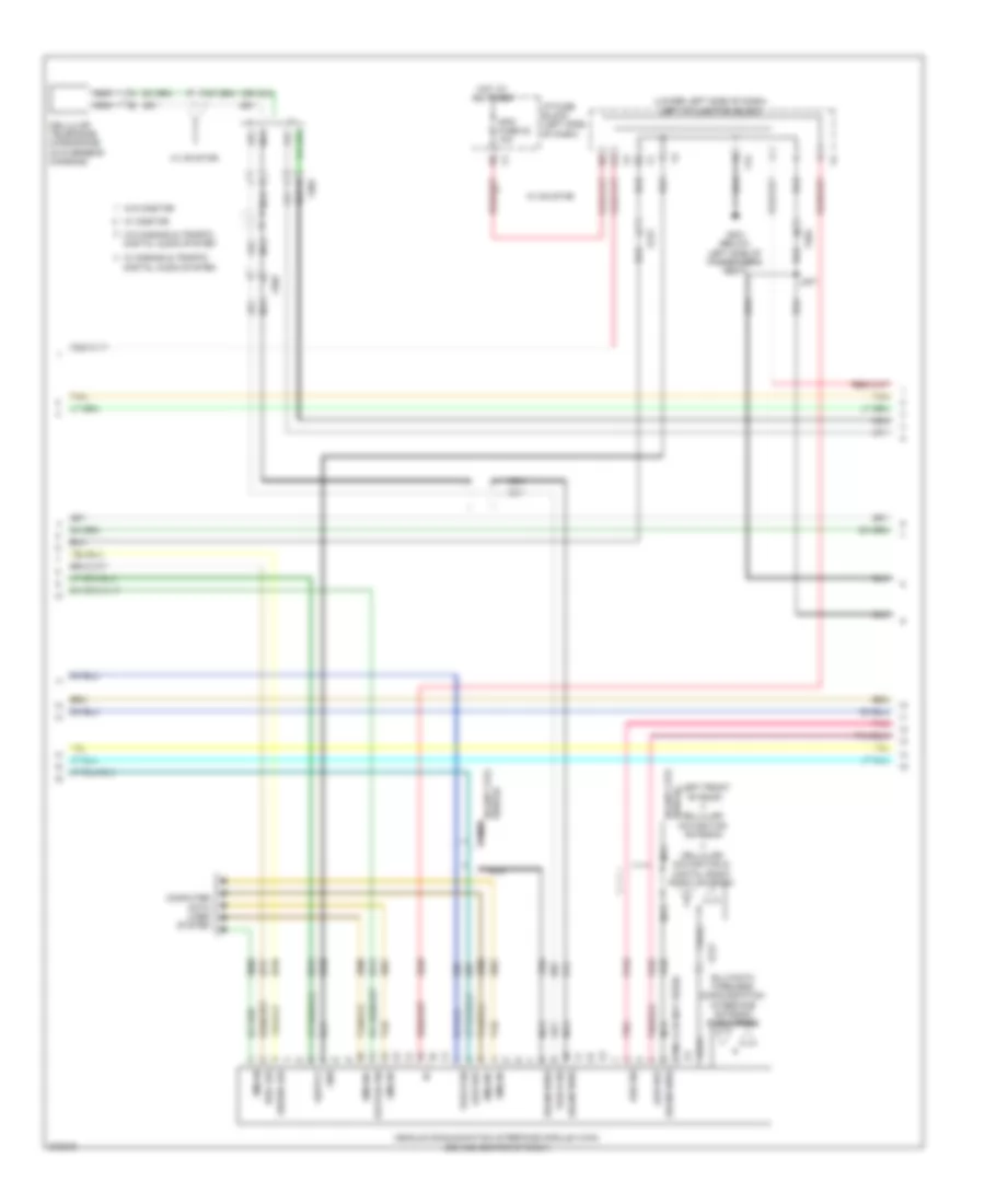 Navigation Wiring Diagram, with UYS without Y91  UQA (2 of 5) for GMC Sierra 2500 HD 2012
