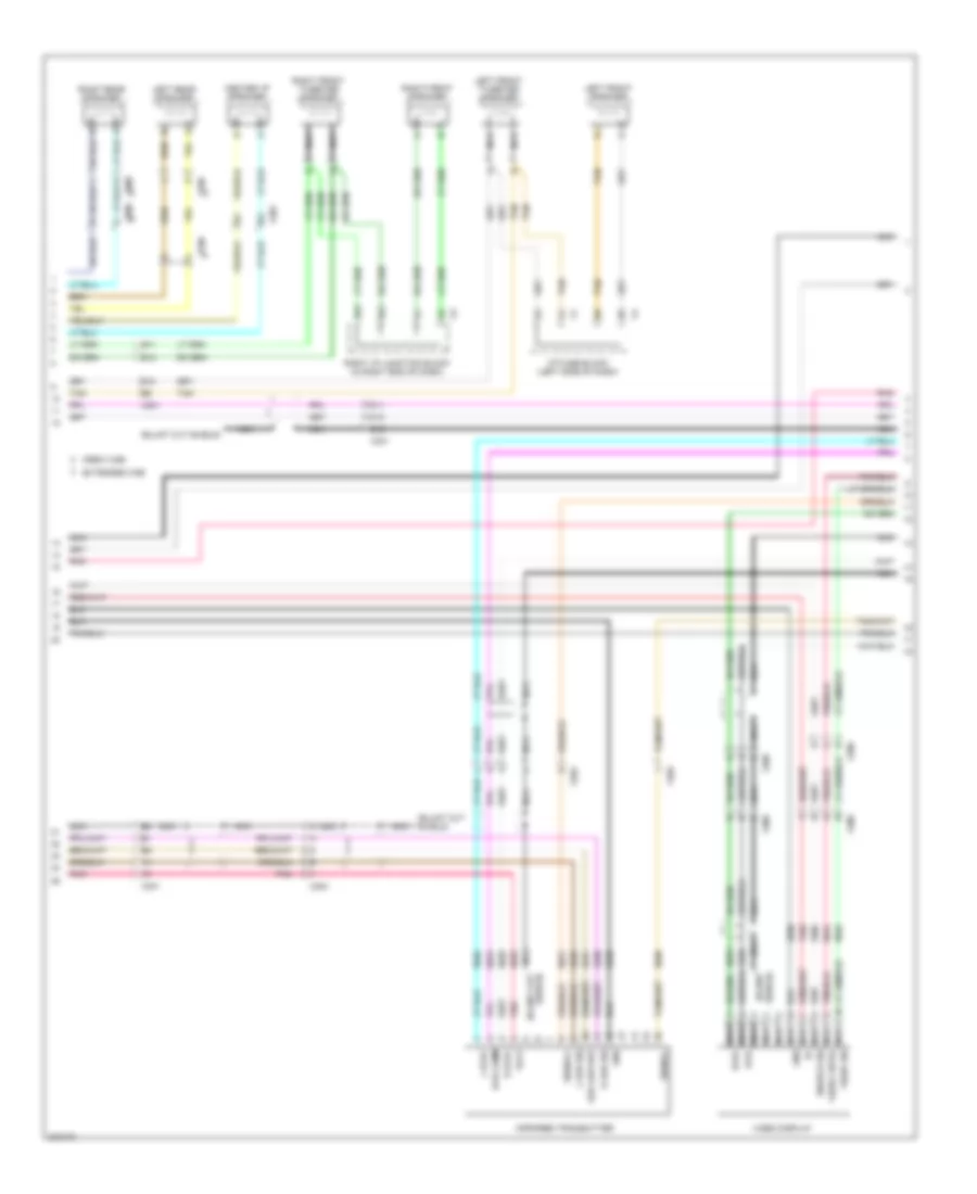 Navigation Wiring Diagram, with UYS, Y91  UQA (4 of 5) for GMC Sierra 2500 HD 2012