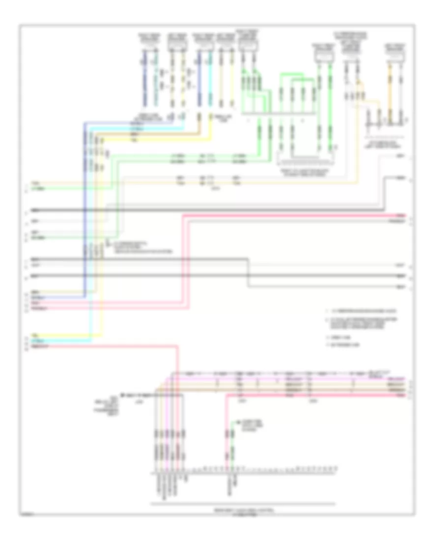 Navigation Wiring Diagram, with UYS, Y91  without UQA (3 of 4) for GMC Sierra 2500 HD 2012