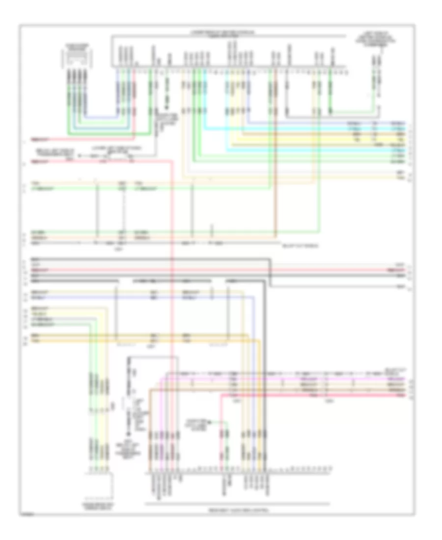 Navigation Wiring Diagram, with Y91  UQA, without UYS (2 of 3) for GMC Sierra 2500 HD 2012