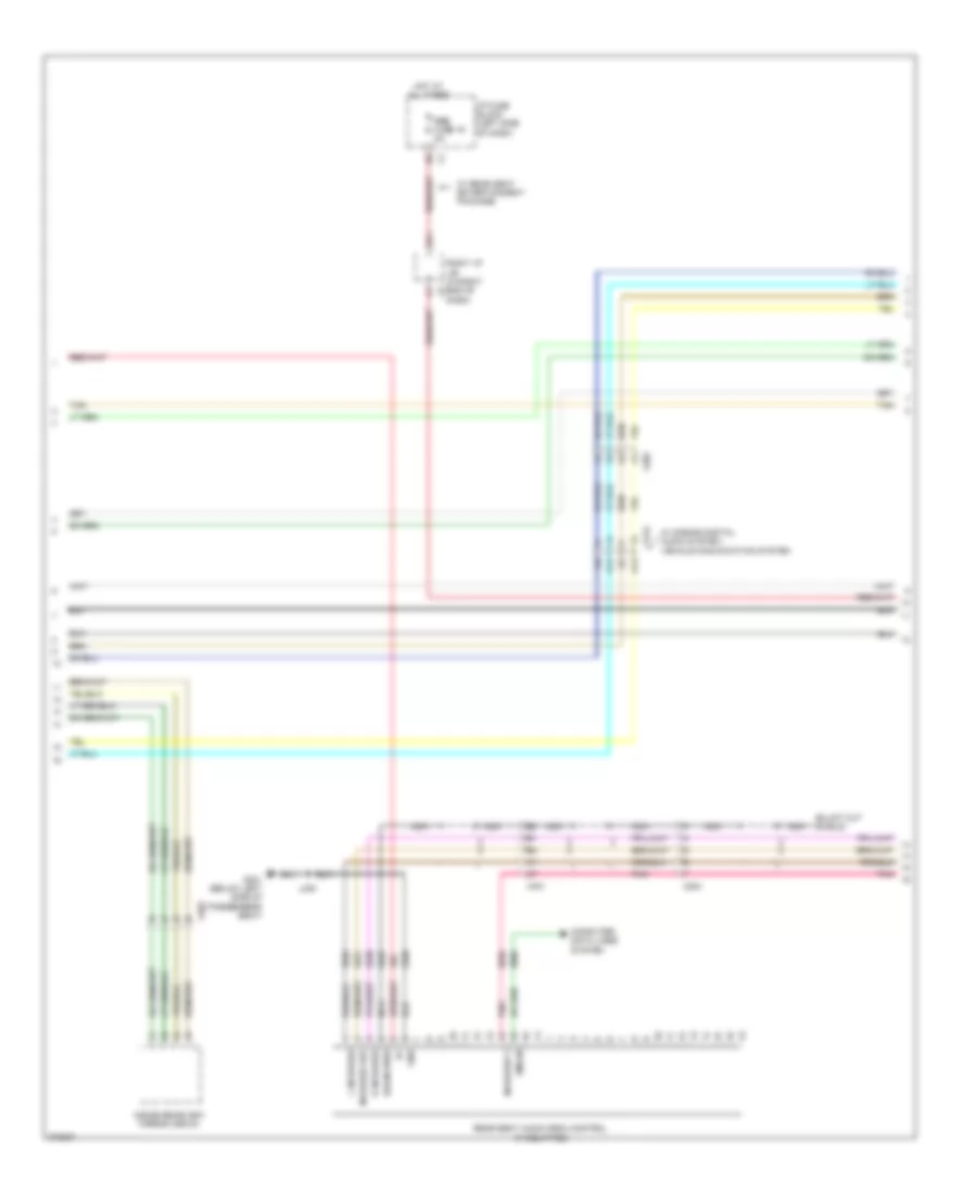 Navigation Wiring Diagram, with Y91, without UYS  UQA (2 of 3) for GMC Sierra 2500 HD 2012