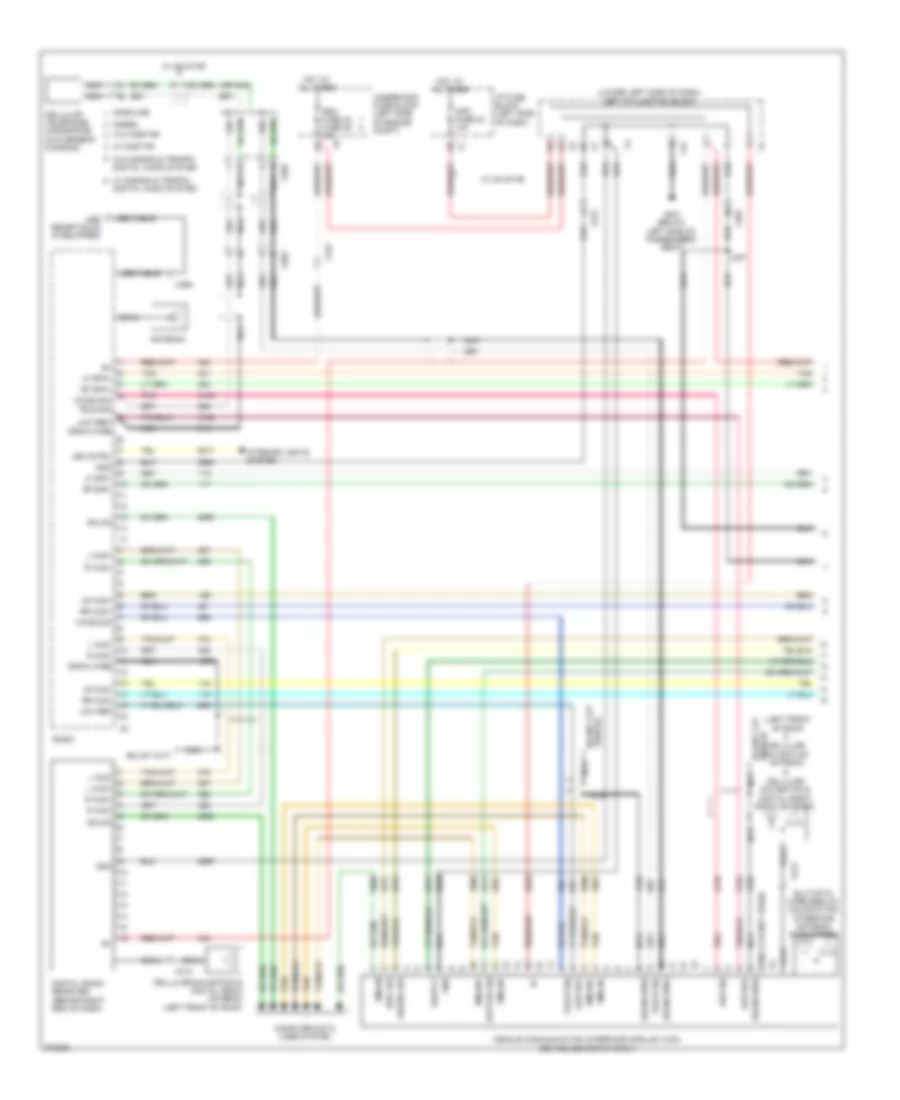 Navigation Wiring Diagram, without UYS, Y91  UQA (1 of 3) for GMC Sierra 2500 HD 2012