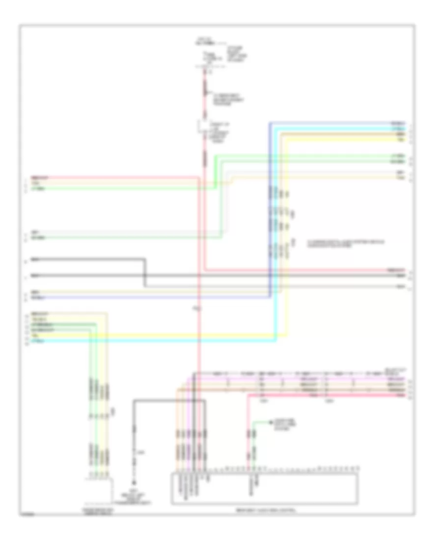Navigation Wiring Diagram, without UYS, Y91  UQA (2 of 3) for GMC Sierra 2500 HD 2012