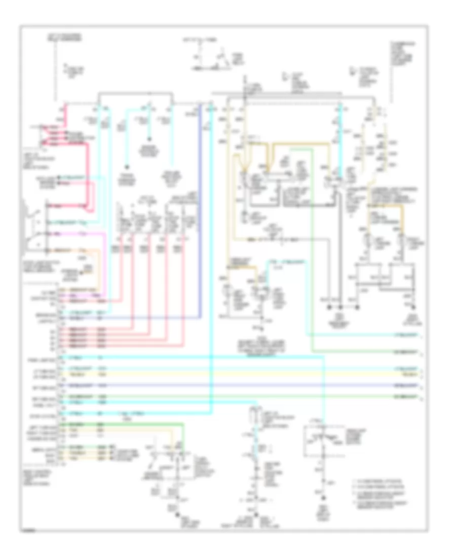 Exterior Lamps Wiring Diagram 1 of 2 for GMC Yukon XL C2011 1500