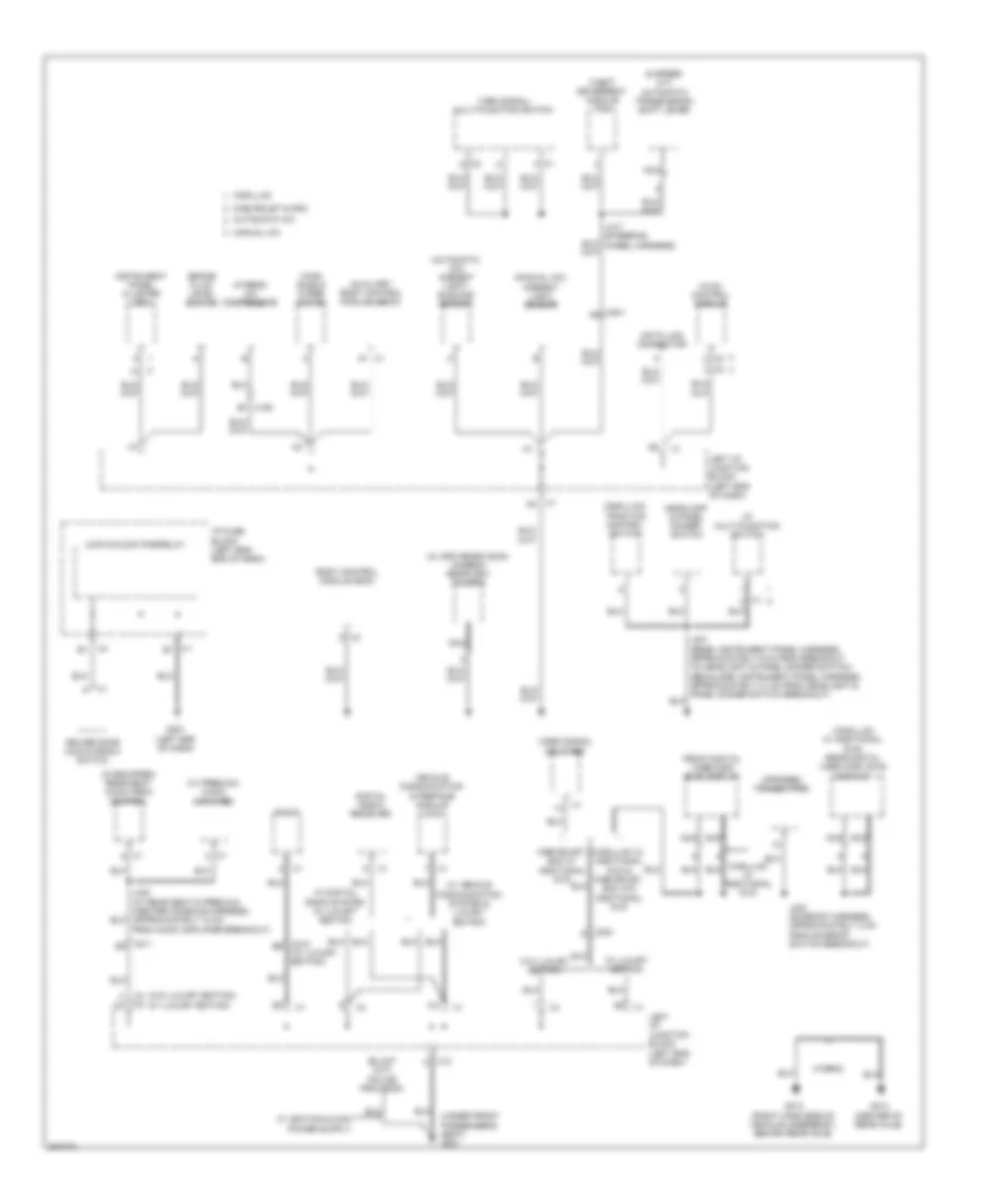Ground Distribution Wiring Diagram 4 of 6 for GMC Yukon XL C2011 1500
