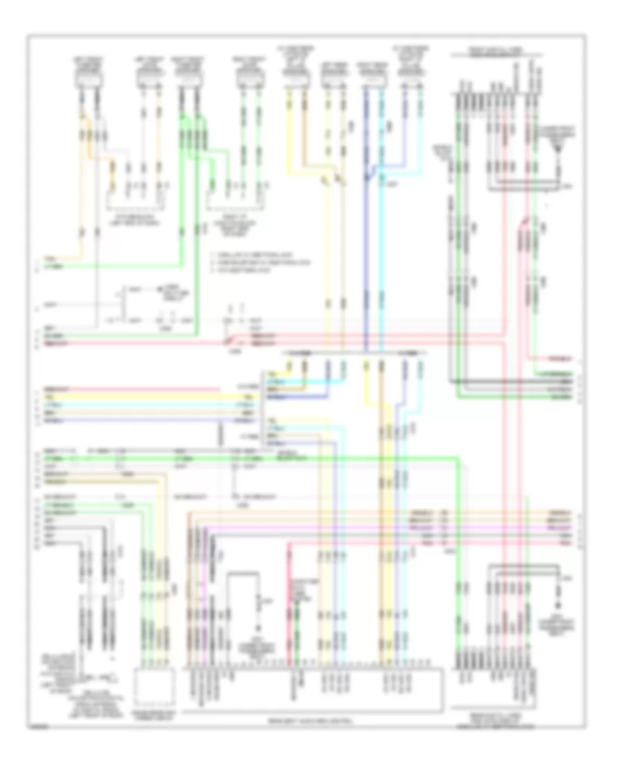 Navigation Wiring Diagram, without UQS  UQA (2 of 3) for GMC Yukon XL C1500 2011