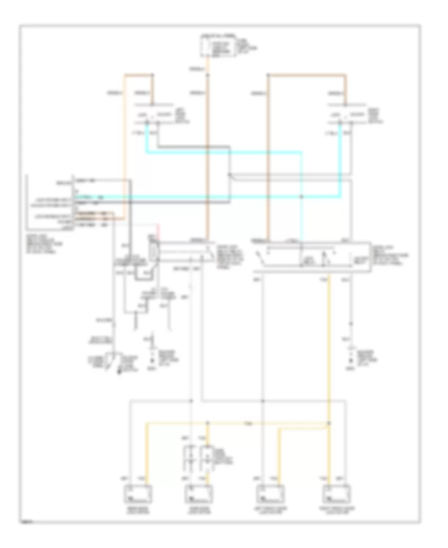 Door Lock Wiring Diagram with Sliding Side Door for GMC Vandura G1993 3500