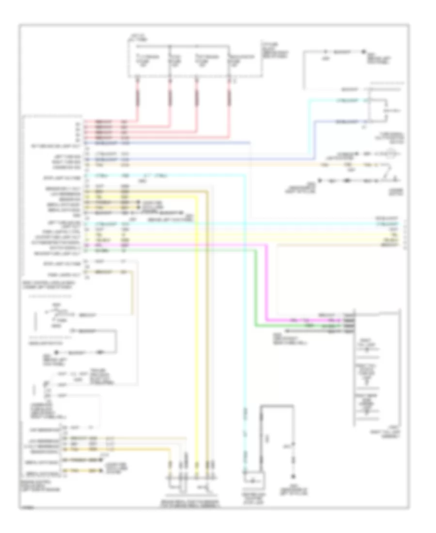 Exterior Lamps Wiring Diagram (1 of 2) for GMC Acadia SLE 2013