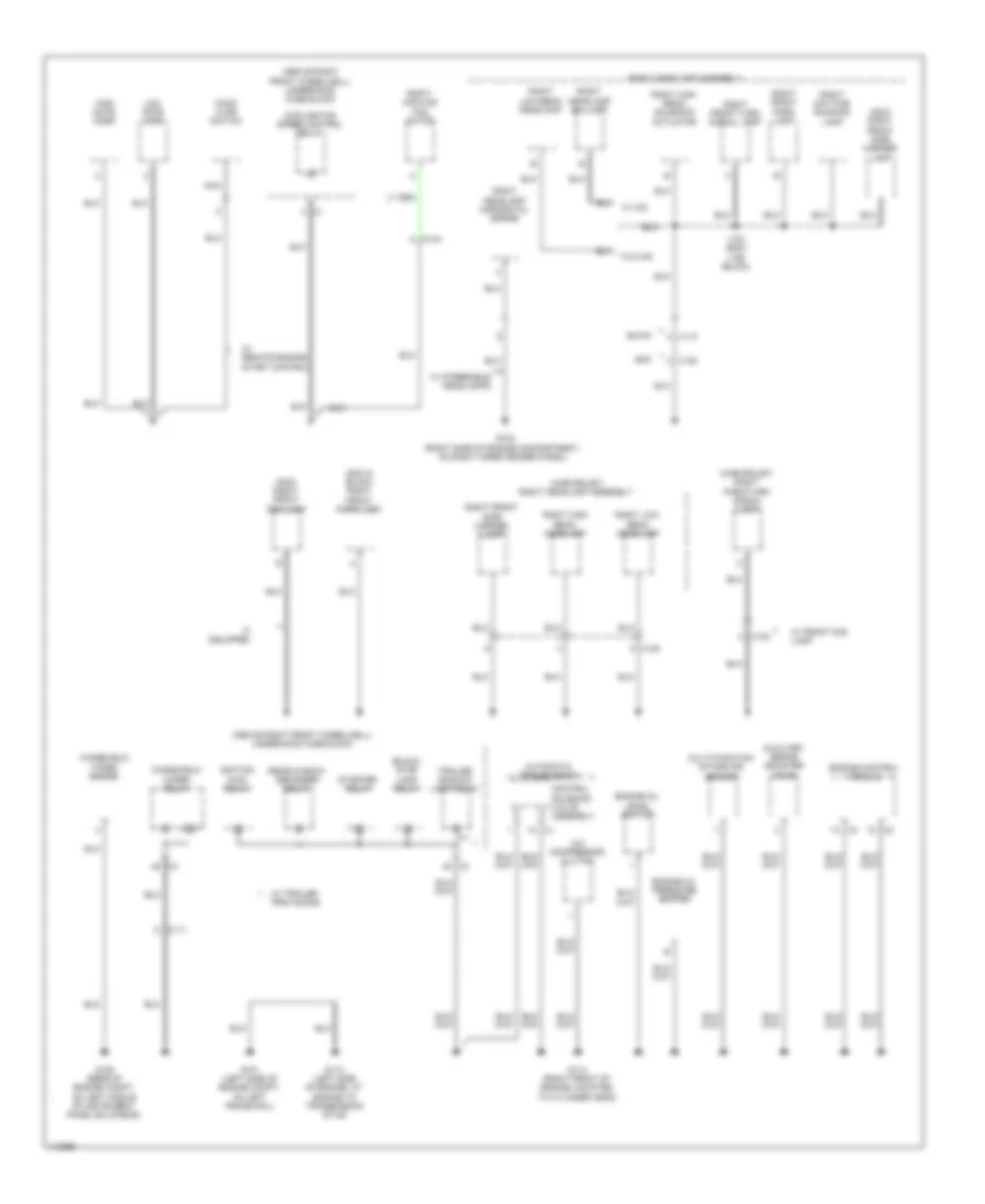 Ground Distribution Wiring Diagram 2 of 6 for GMC Acadia SLE 2013