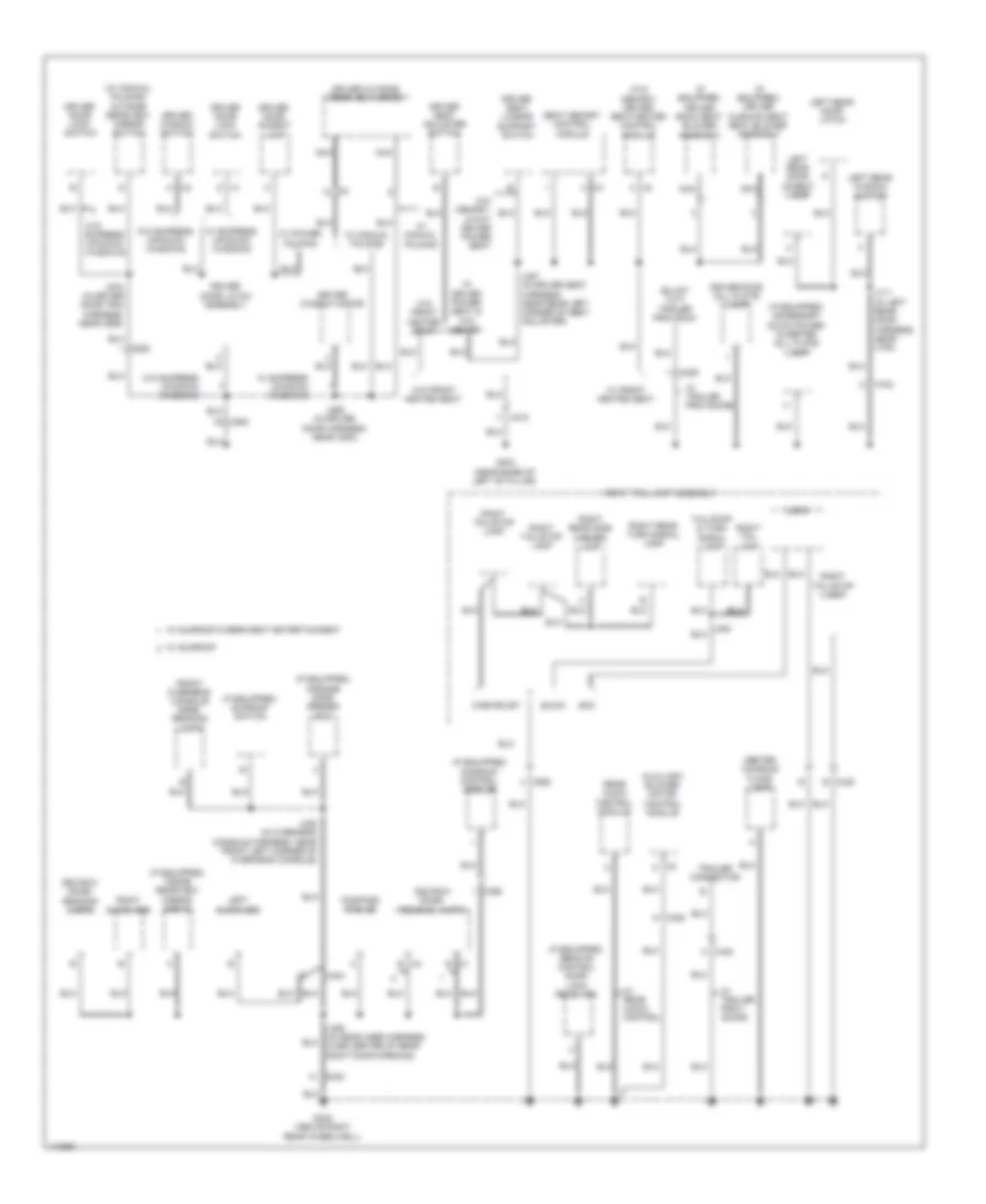 Ground Distribution Wiring Diagram 3 of 6 for GMC Acadia SLE 2013