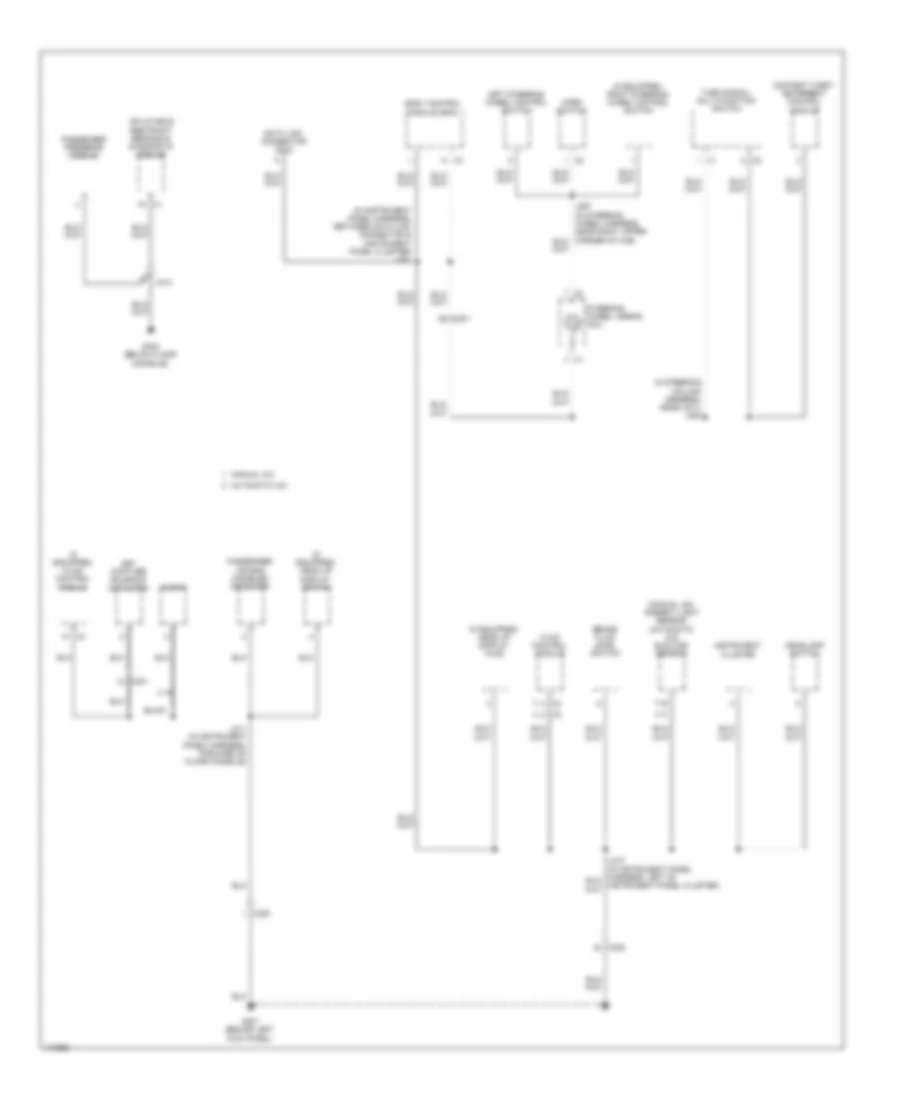 Ground Distribution Wiring Diagram 4 of 6 for GMC Acadia SLE 2013