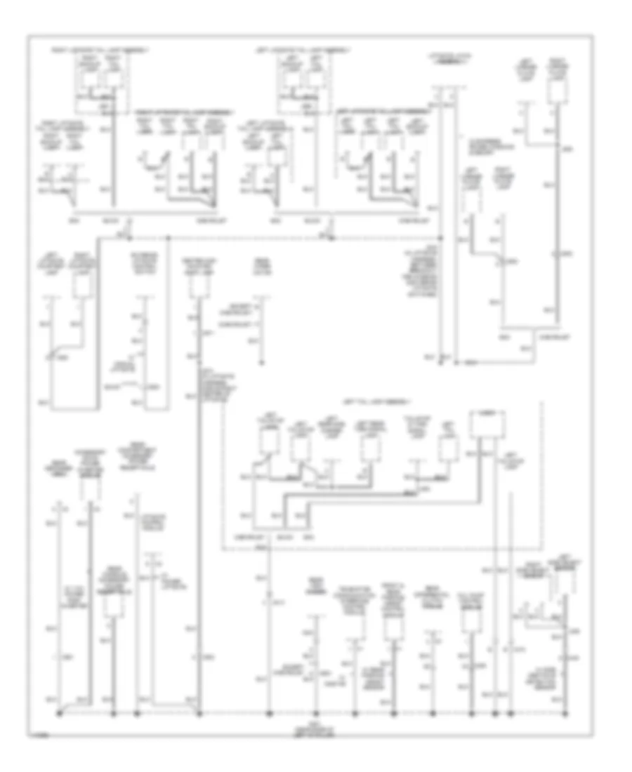 Ground Distribution Wiring Diagram (5 of 6) for GMC Acadia SLE 2013