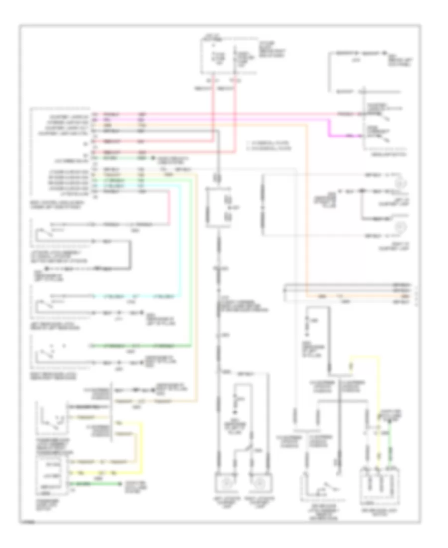 Courtesy Lamps Wiring Diagram 1 of 2 for GMC Acadia SLE 2013