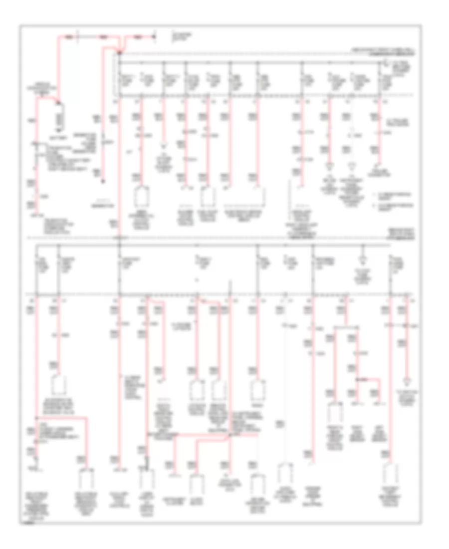 Power Distribution Wiring Diagram 1 of 6 for GMC Acadia SLE 2013