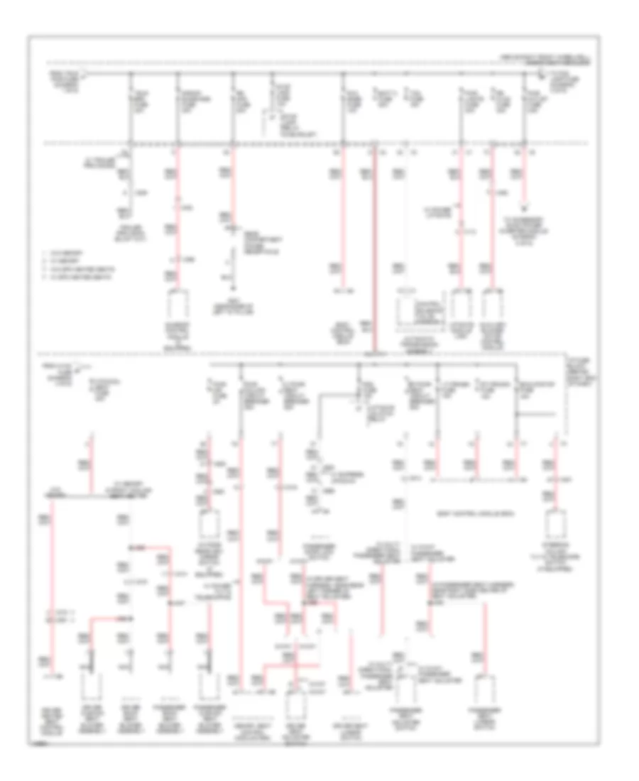 Power Distribution Wiring Diagram (2 of 6) for GMC Acadia SLE 2013