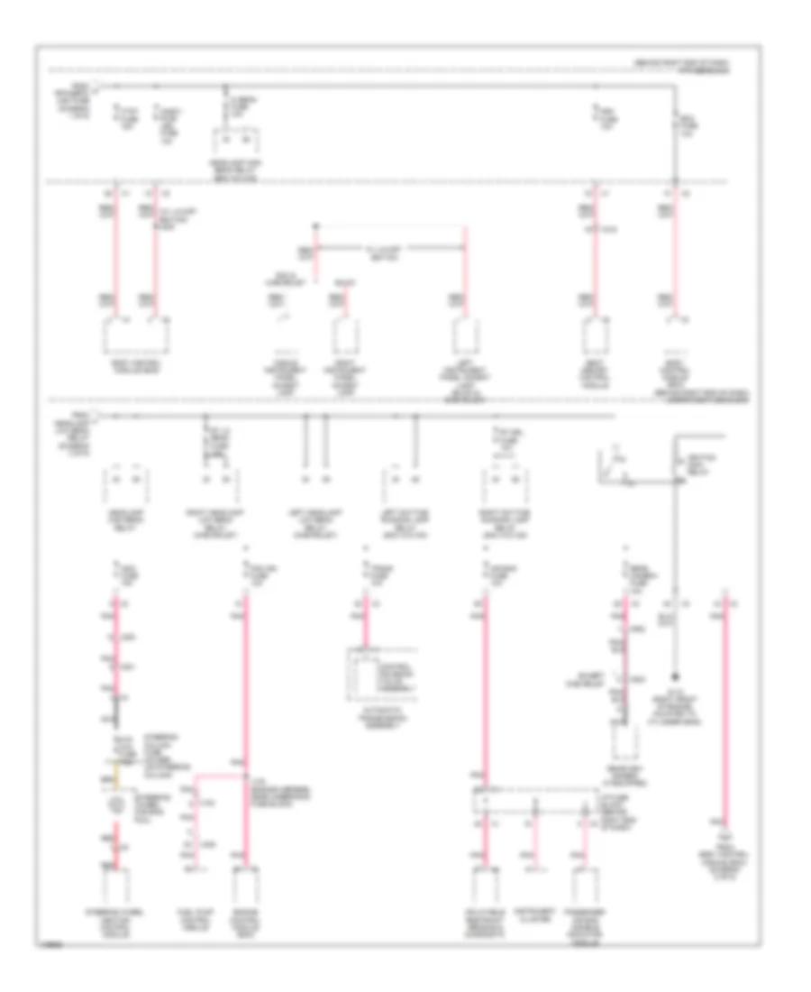 Power Distribution Wiring Diagram 6 of 6 for GMC Acadia SLE 2013