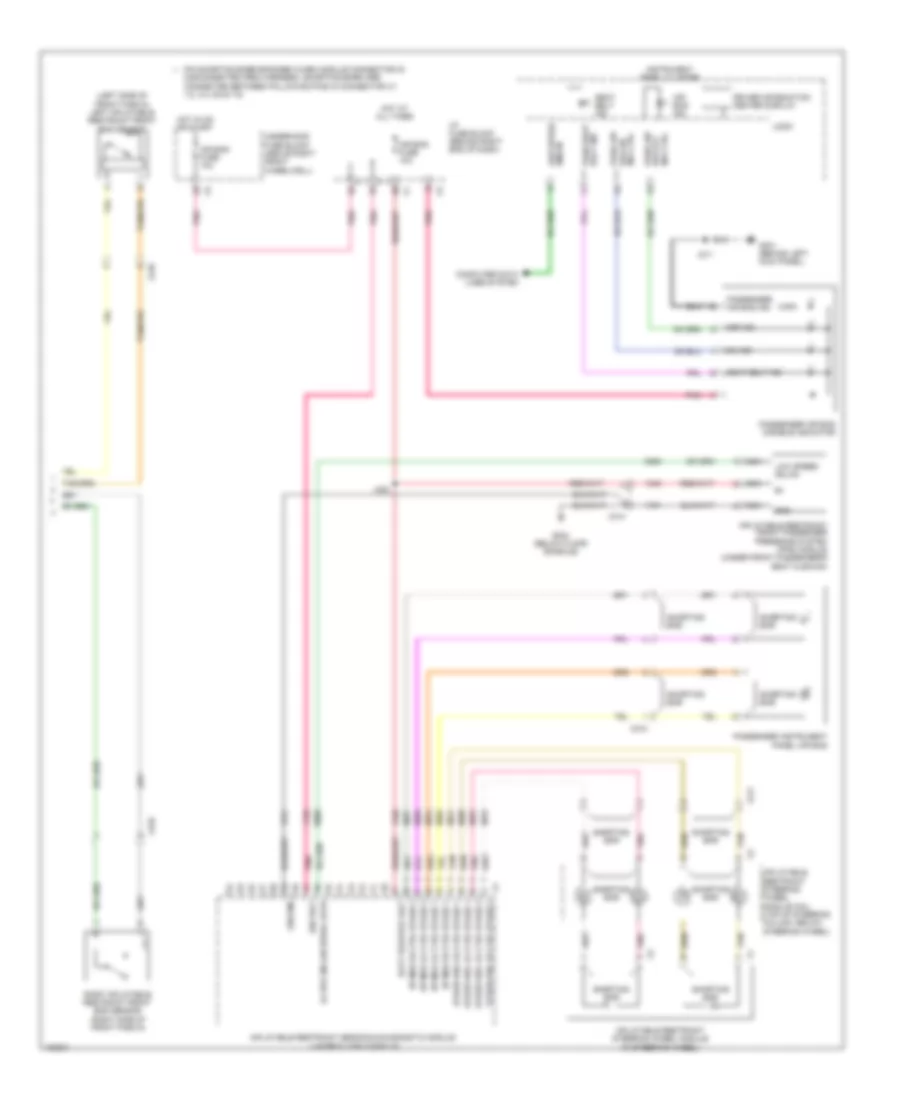 Supplemental Restraints Wiring Diagram 2 of 2 for GMC Acadia SLE 2013