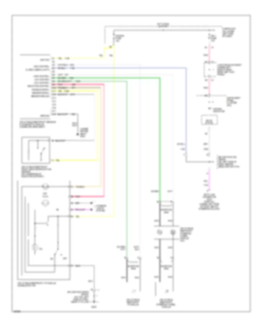Supplemental Restraint Wiring Diagram for GMC Sierra 1500 HD 2002