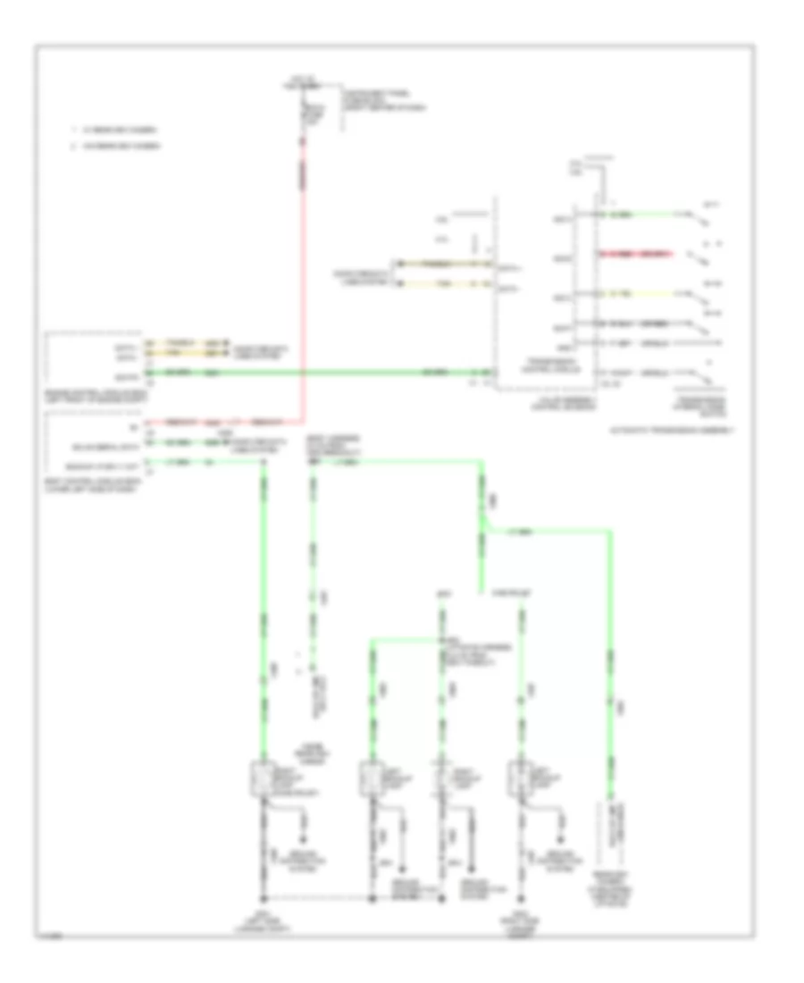 Backup Lamps Wiring Diagram for GMC Terrain Denali 2014