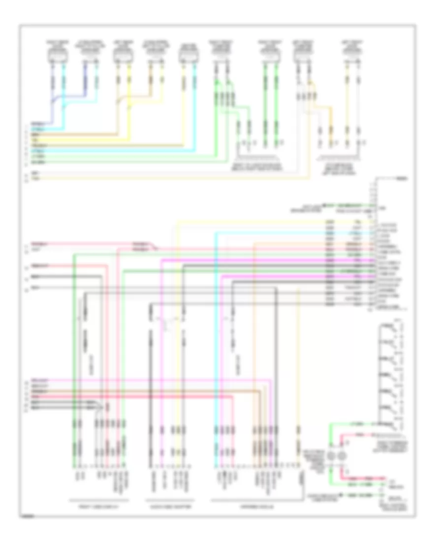 Navigation Wiring Diagram, with Y91  with UQA (3 of 3) for GMC Yukon 2007