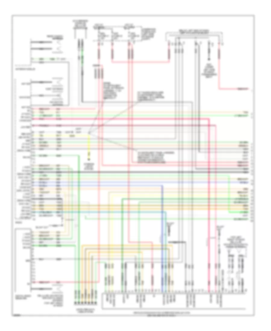Navigation Wiring Diagram, with Y91  with UQS (1 of 3) for GMC Yukon 2007