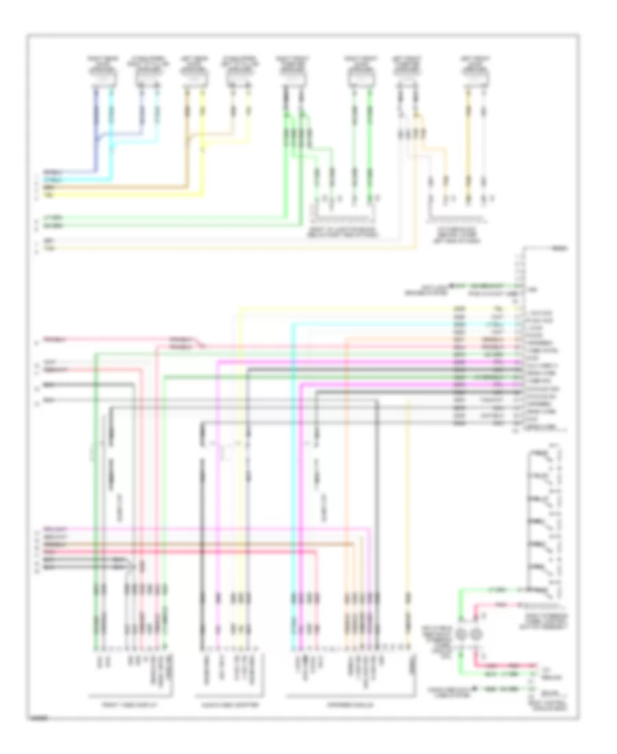 RadioNavigation Wiring Diagram, without Y91  with UQA (3 of 3) for GMC Yukon 2007