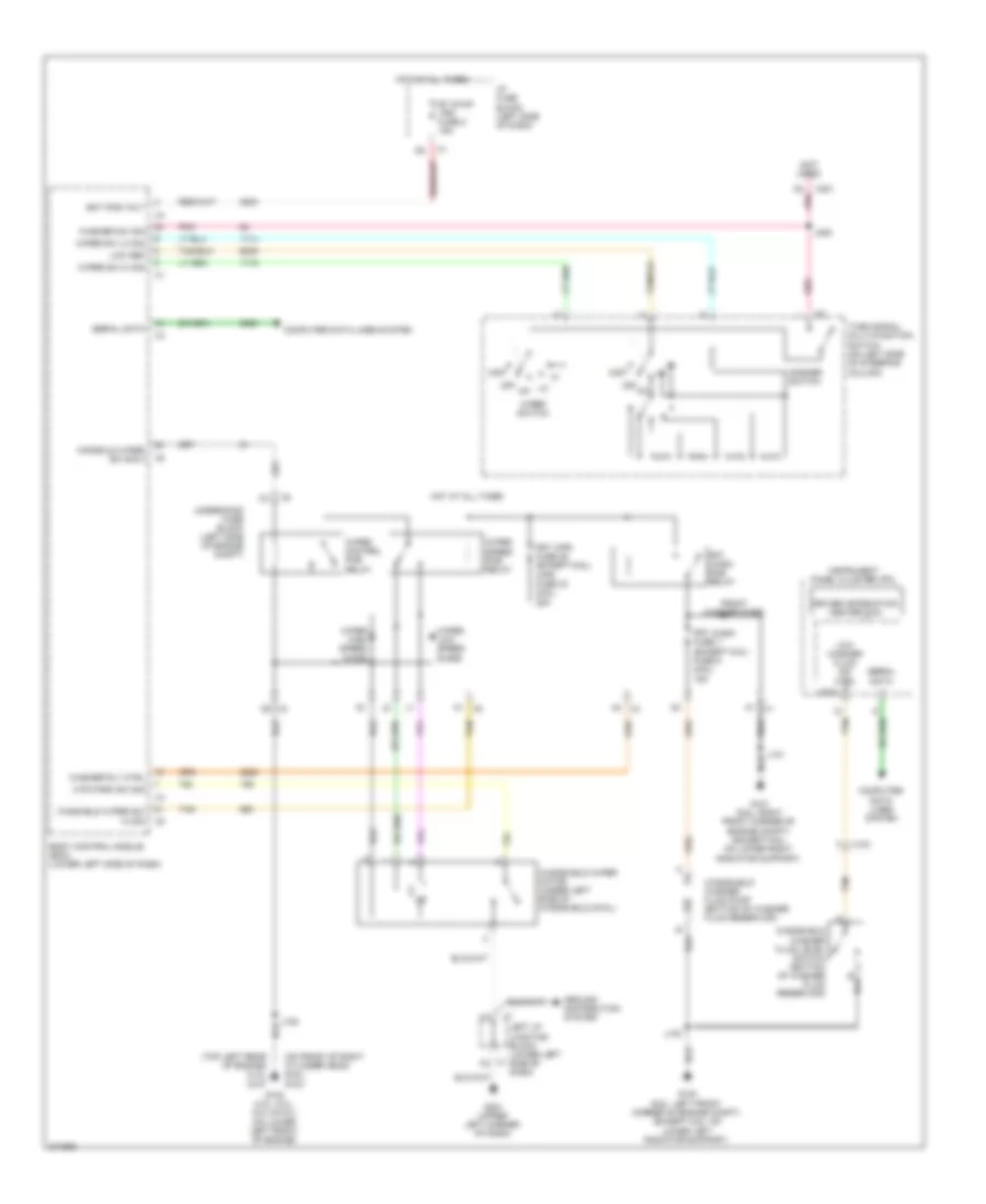 Wiper Washer Wiring Diagram for GMC Sierra HD 2012 3500
