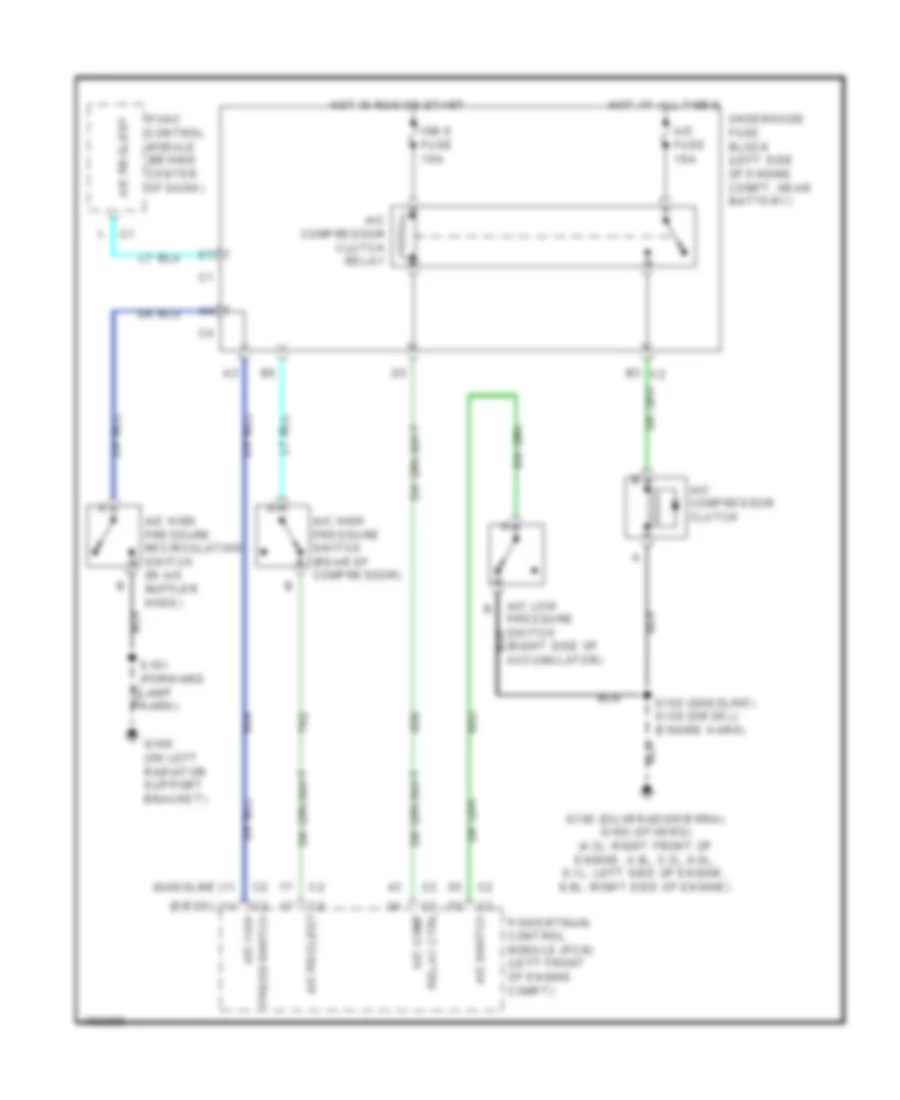Compressor Wiring Diagram for GMC Sierra 2002 2500