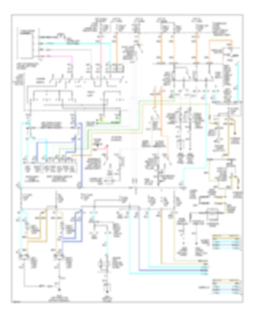 Exterior Lamps Wiring Diagram 1 of 2 for GMC Sierra 2002 2500