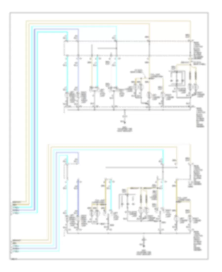 Exterior Lamps Wiring Diagram 2 of 2 for GMC Sierra 2002 2500