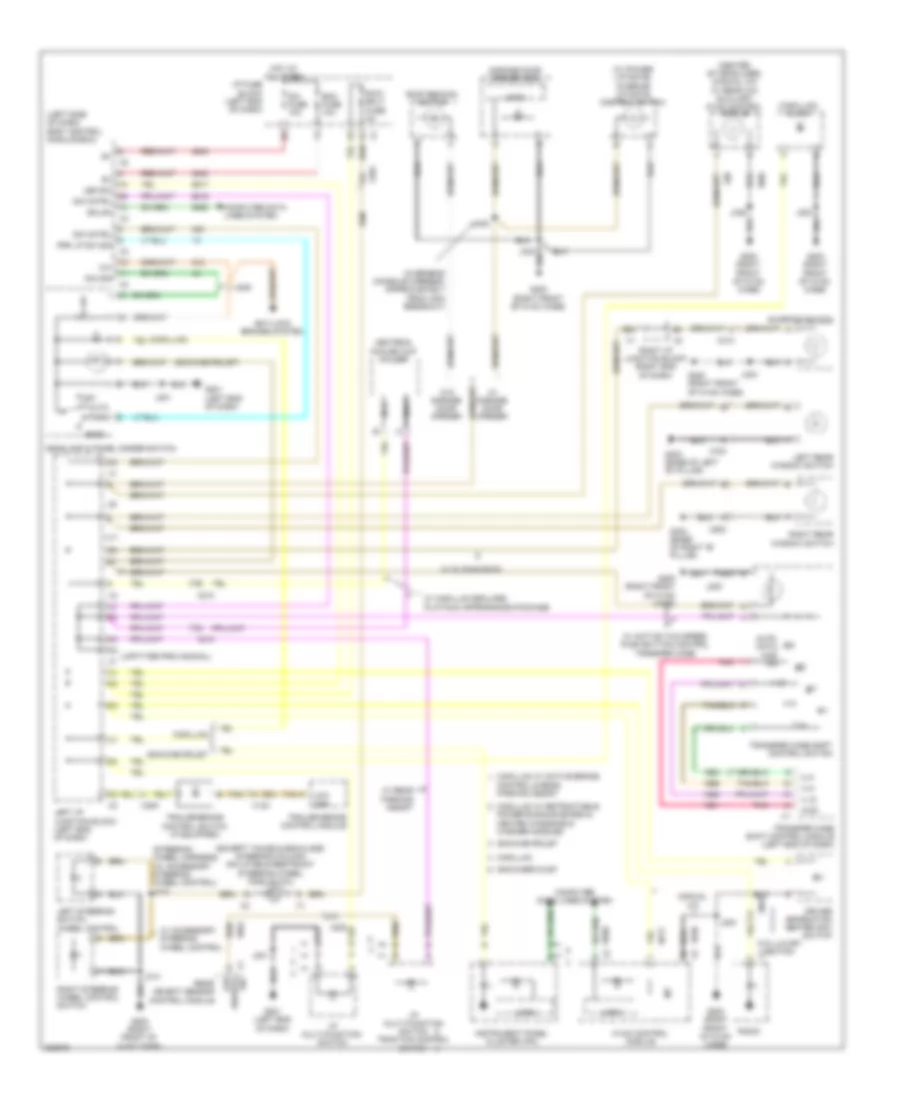 Instrument Illumination Wiring Diagram for GMC Yukon XL K2011 1500