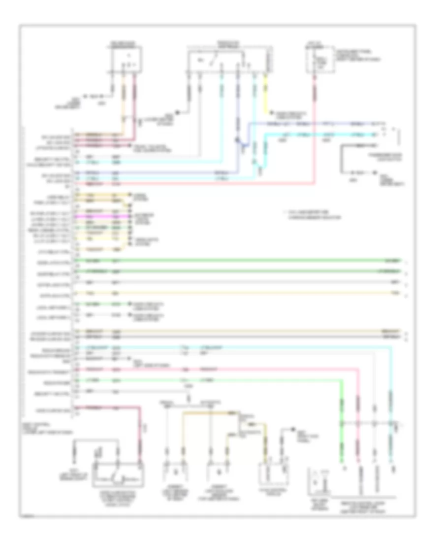 Power Door Locks Wiring Diagram 1 of 2 for GMC Terrain SLT 2014