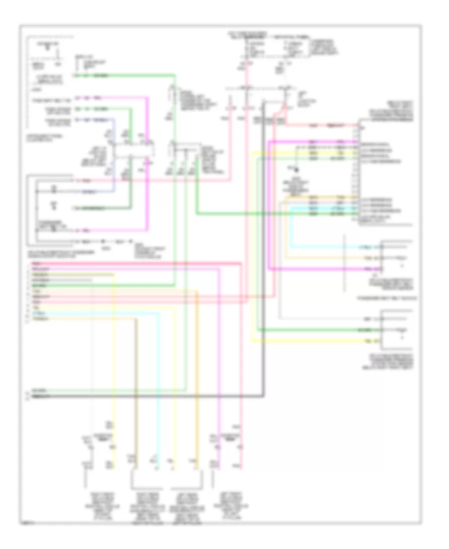 Supplemental Restraints Wiring Diagram (2 of 2) for GMC Yukon Denali 2007