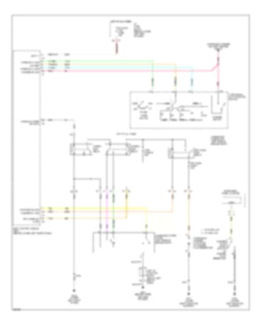 Front Wiper Washer Wiring Diagram for GMC Yukon Denali 2007